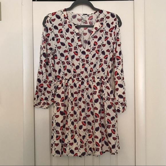 Forever 21 Dresses & Skirts - Forever 21 Floral 3/4 Sleeve Cold-Shoulder Dress